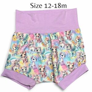 Custom made shorts-New- unicorn print